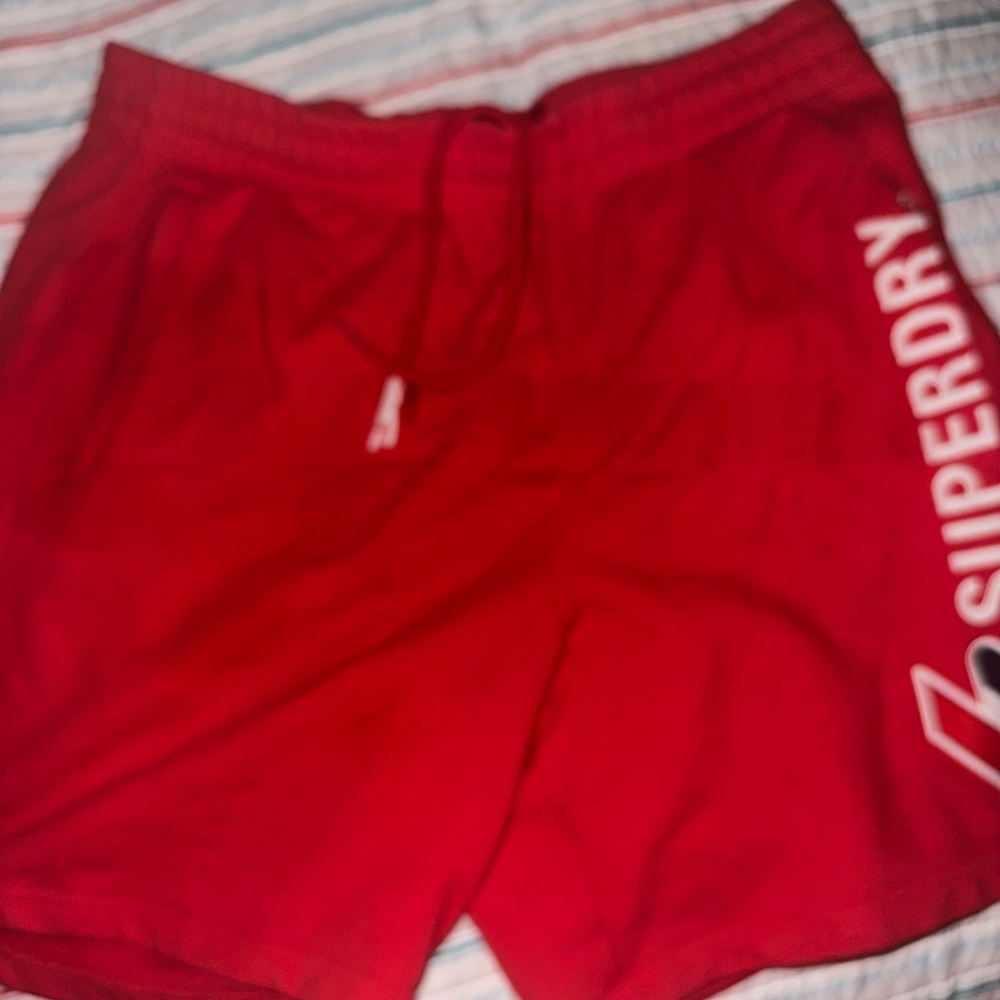 Superdry Red Shorts- Preowned 🌺